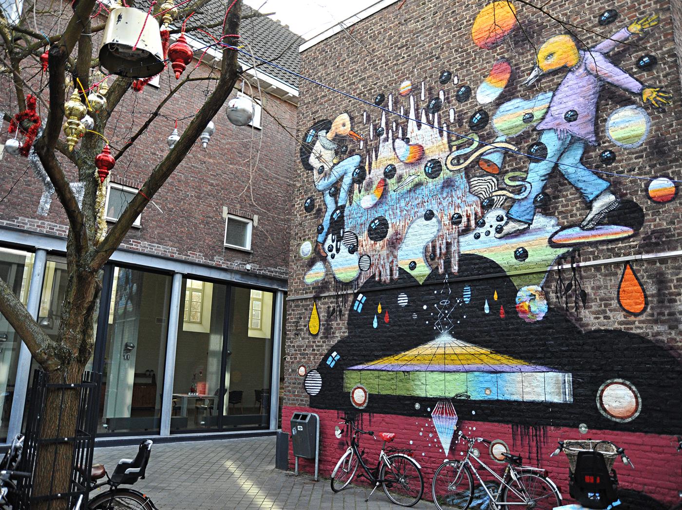Foto van de mural aan de Morenhoek